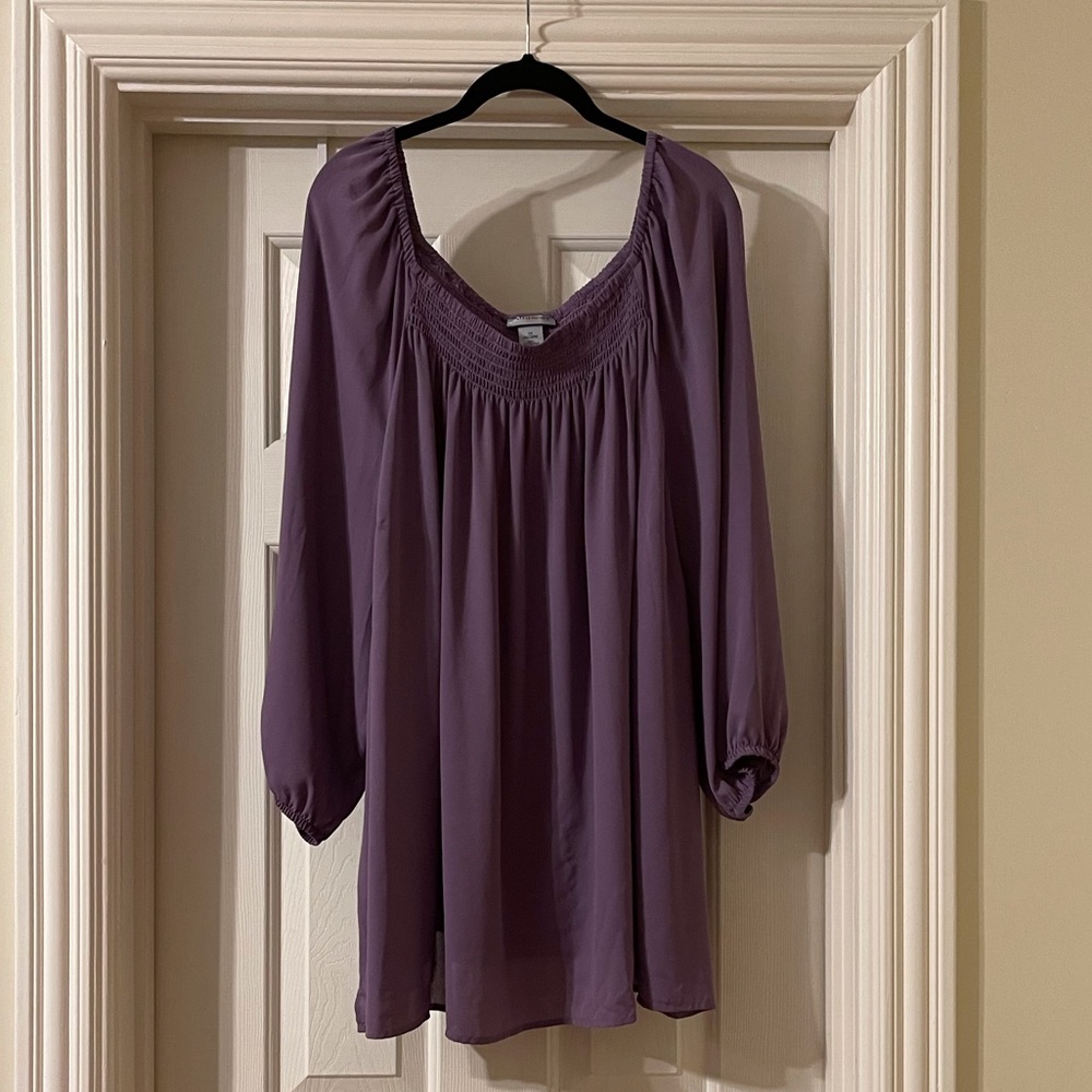 Catherines plus size purple blouse